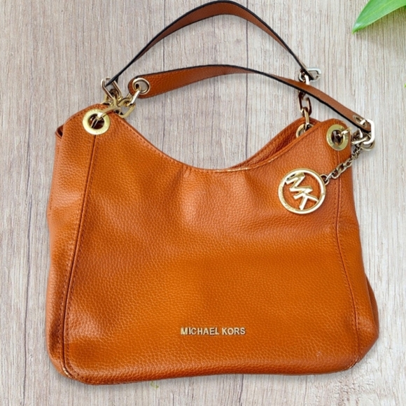 Michael Kors Handbags - Michael Kors Fulton Large Shoulder Bag - Acorn Brown purse tote boho